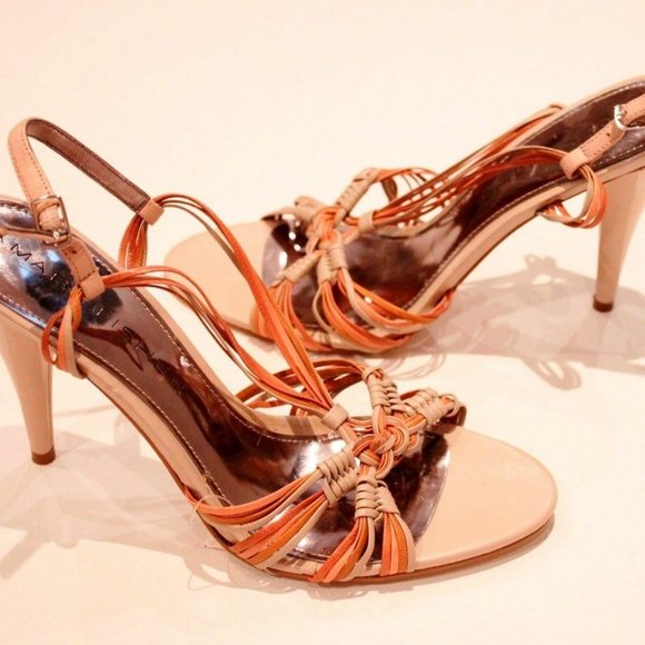 MARC FISHER Salena LEATHER Upper  SANDALS Strappy - Picture 1 of 1